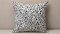 Monochrome Dalmatian Print Cushion