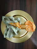 Tropical Green & Mustard Printed Napkin